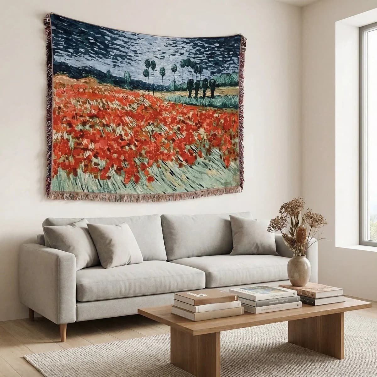 Κουβέρτα Ταπισερί Στυλ Van Gogh για Καναπέ & Διακόσμηση Τοίχου